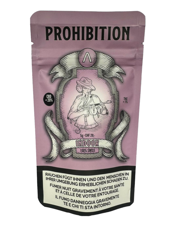 Květy konopí Prohibition - CANNATO / V1 5gr ( Sativa / Indica ) Swiss made