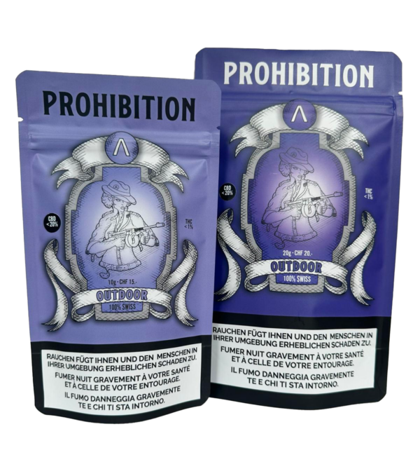 Květy konopí Prohibition - JAHODA ( Indica ) Swiss made